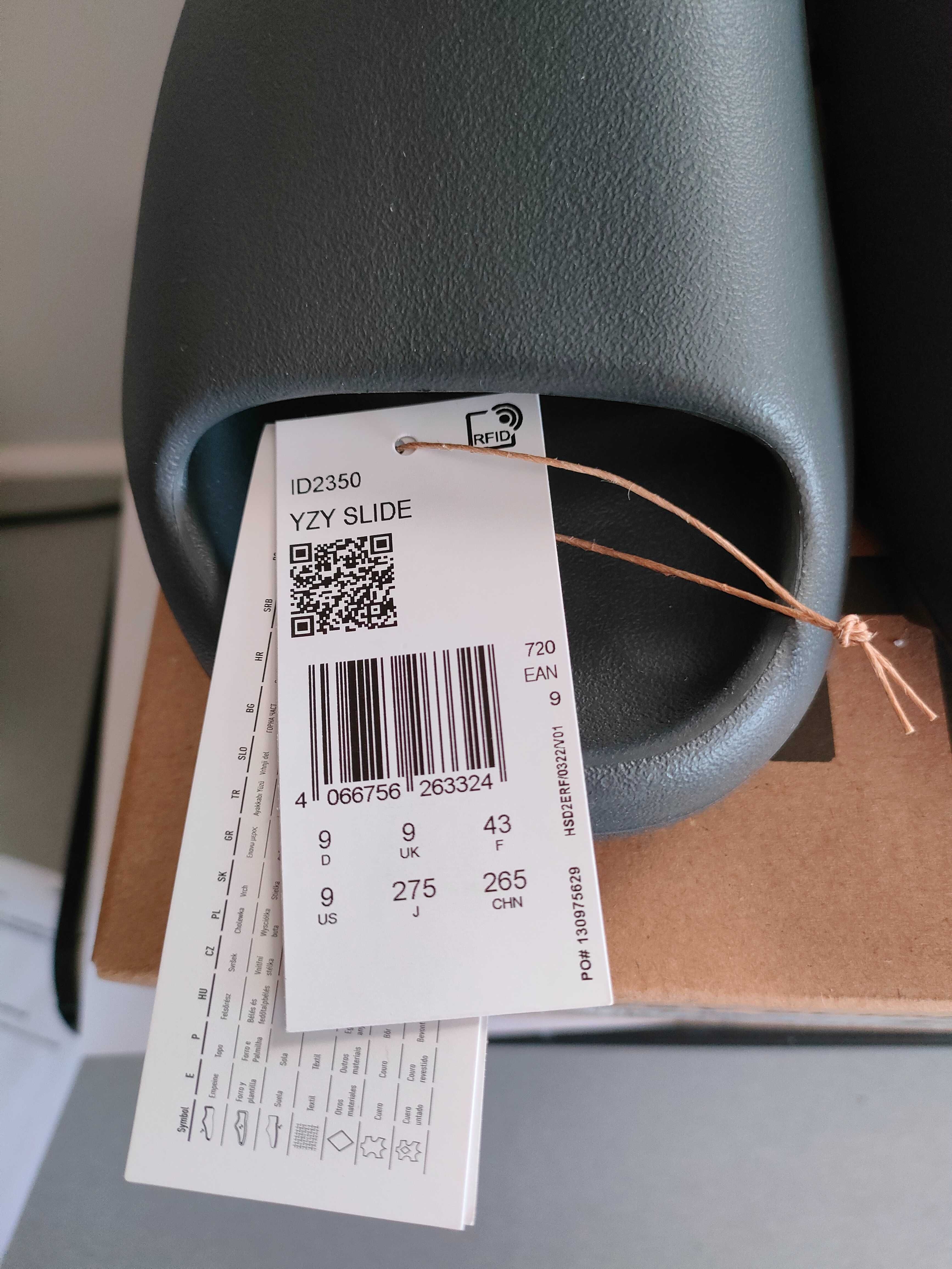 Klapki Yeezy Slide Slate Grey 43 ID2350
