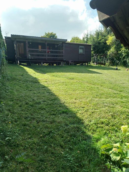 Domek na Mazurach. Wlasna linia brzegowa.