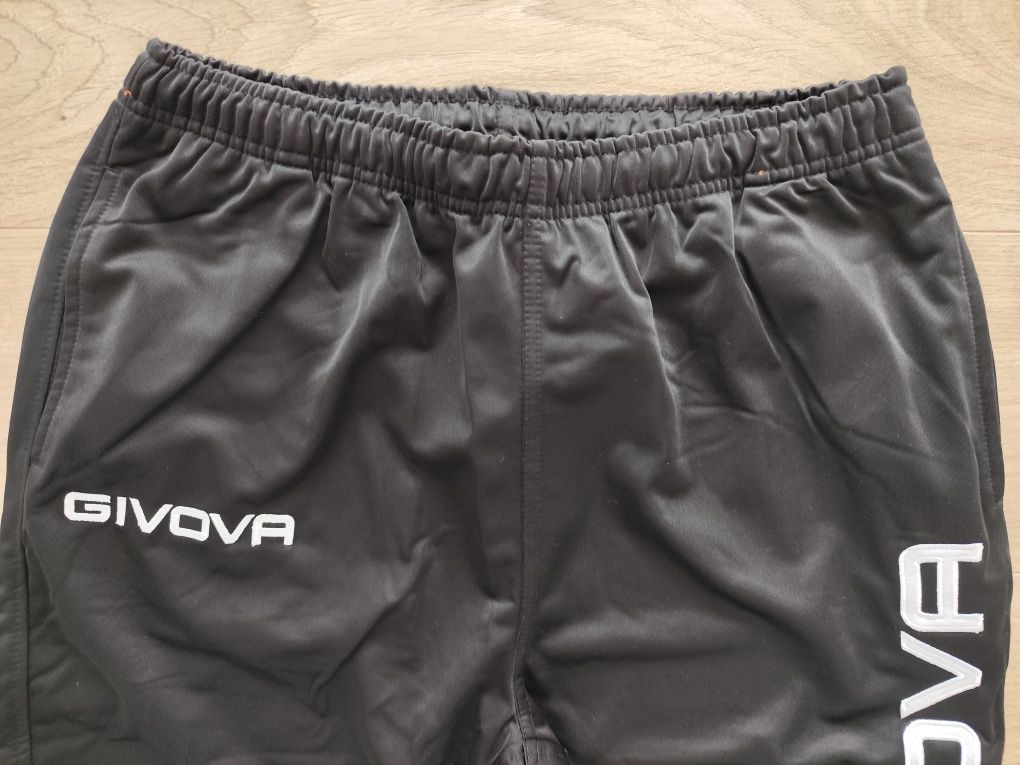 Dres sportowy treningowy GIVOVA czarny męski bluza rozpinan spodnie XL