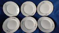 6 x Talerz porcelanowy PRL vintage retro antyk