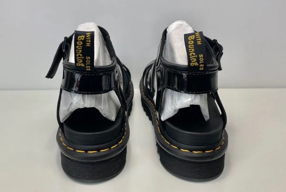 Dr Martens Blaire black sandały sandals skóra gladiator martensy