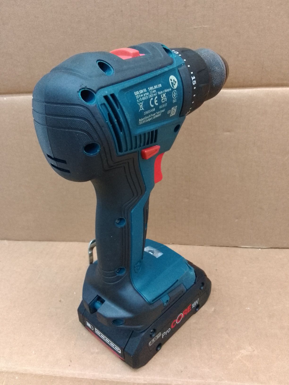 Bosch GSR 18V-55 Wiertarko Wkrętarka Akumulat Brushless 4.0Ah 2022.6