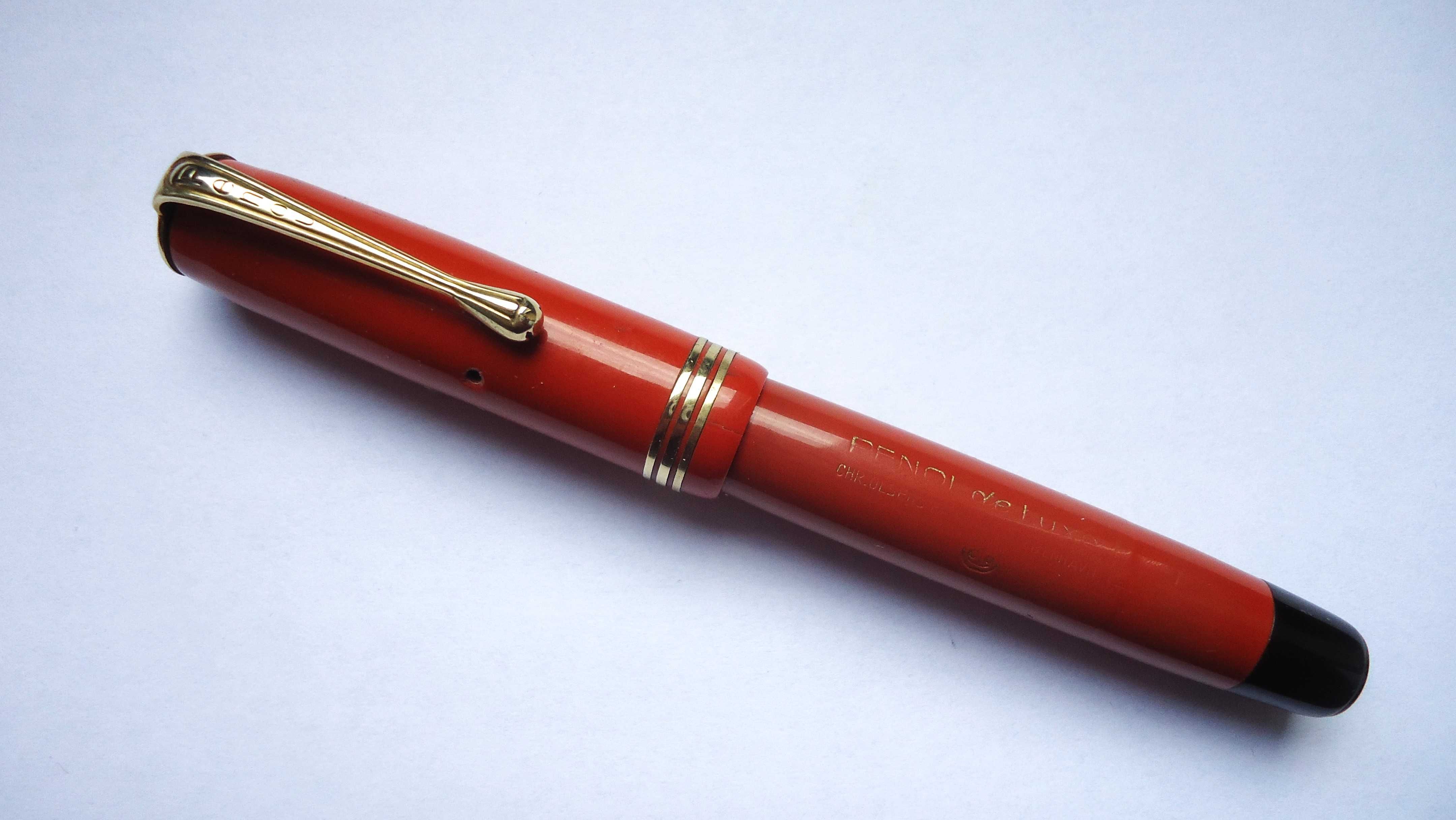 Pióro wieczne Penol de Luxe Aero Coral Red kreska F-M DEN 1936