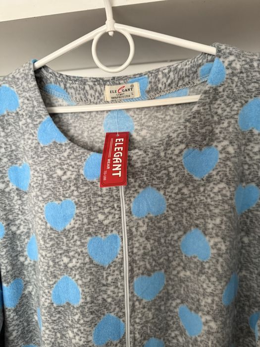 Nowy polarowy szlafrok damski