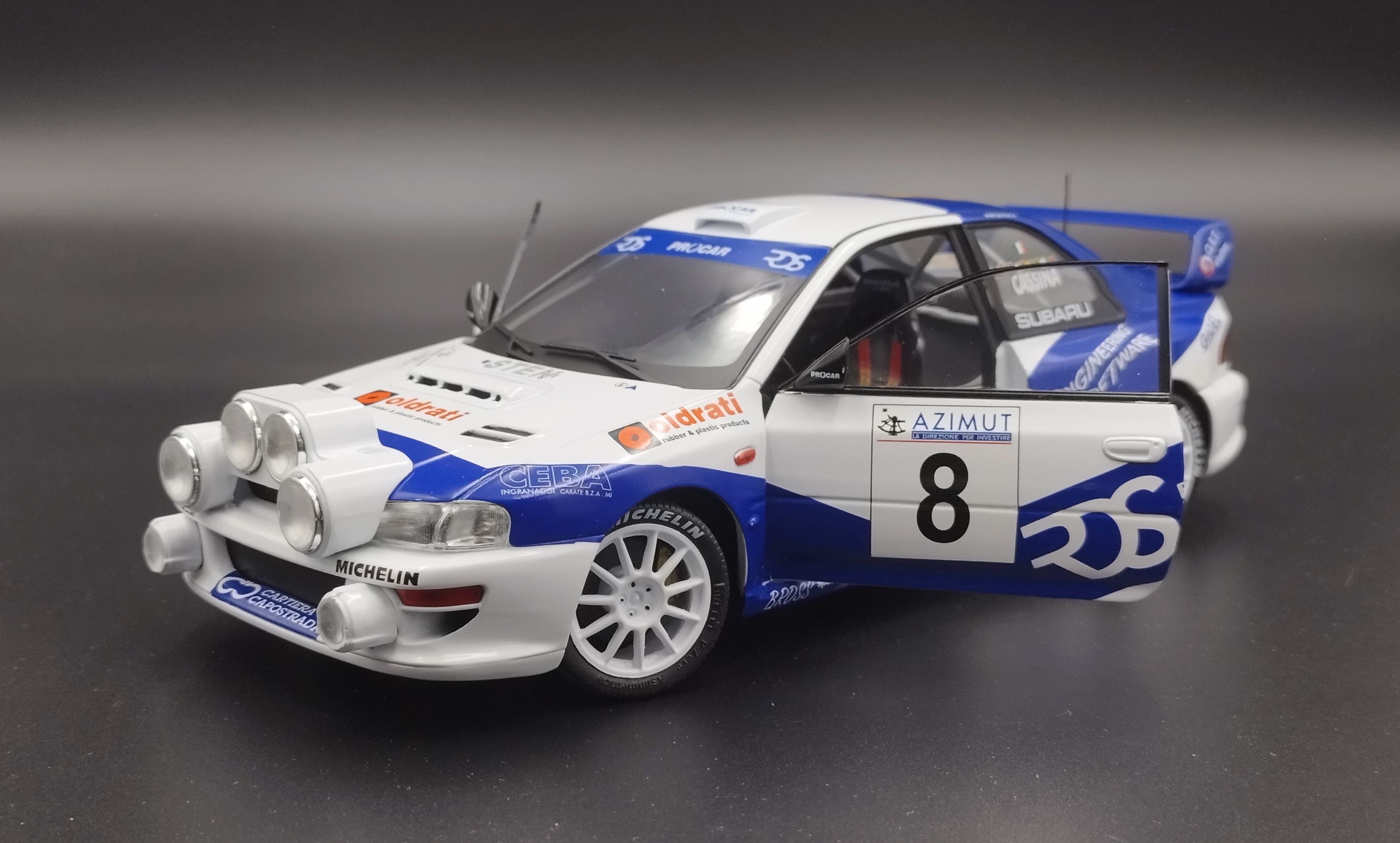 1:18 Solido 2000 Subaru Impreza WRC Monza V.Rossi #8 model nowy