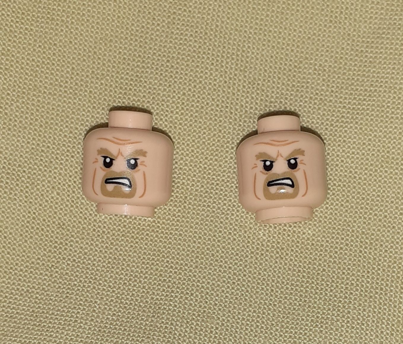 2x nowe LEGO głowy king theoden lor021 lotr 3626cpb0754