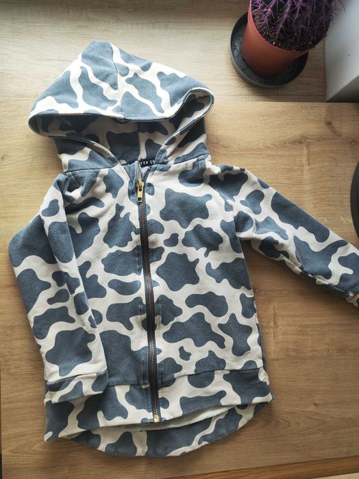 Bluza Dear Sophie łatki łaty 98 104 z kapturem bawełniana