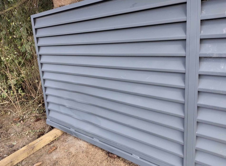 Brama przesuwna 4m + furtka 90 lewa Polbram Kreta Oda