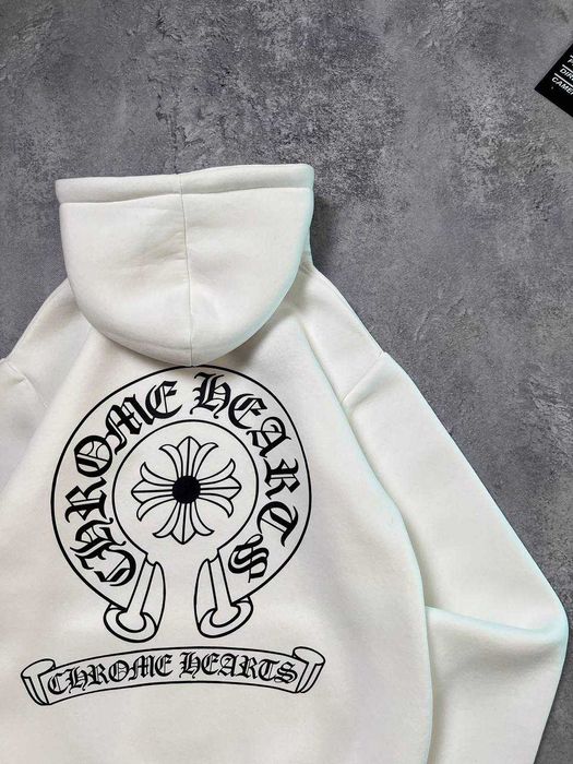 Біле Худі Chrome Hearts з бірками