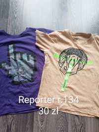 Koszulki r. 134 krótki rękaw