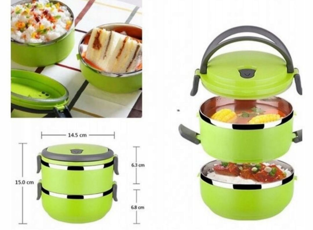 Termos obiadowy termiczny 1,5 L turystyczny pojemnik pudełko lunch box