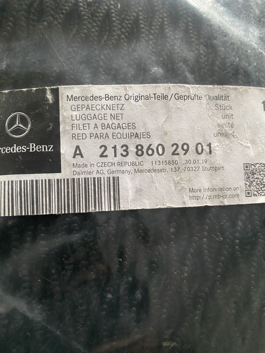 Nowa oryginalna siatka do bagaznika mercedes