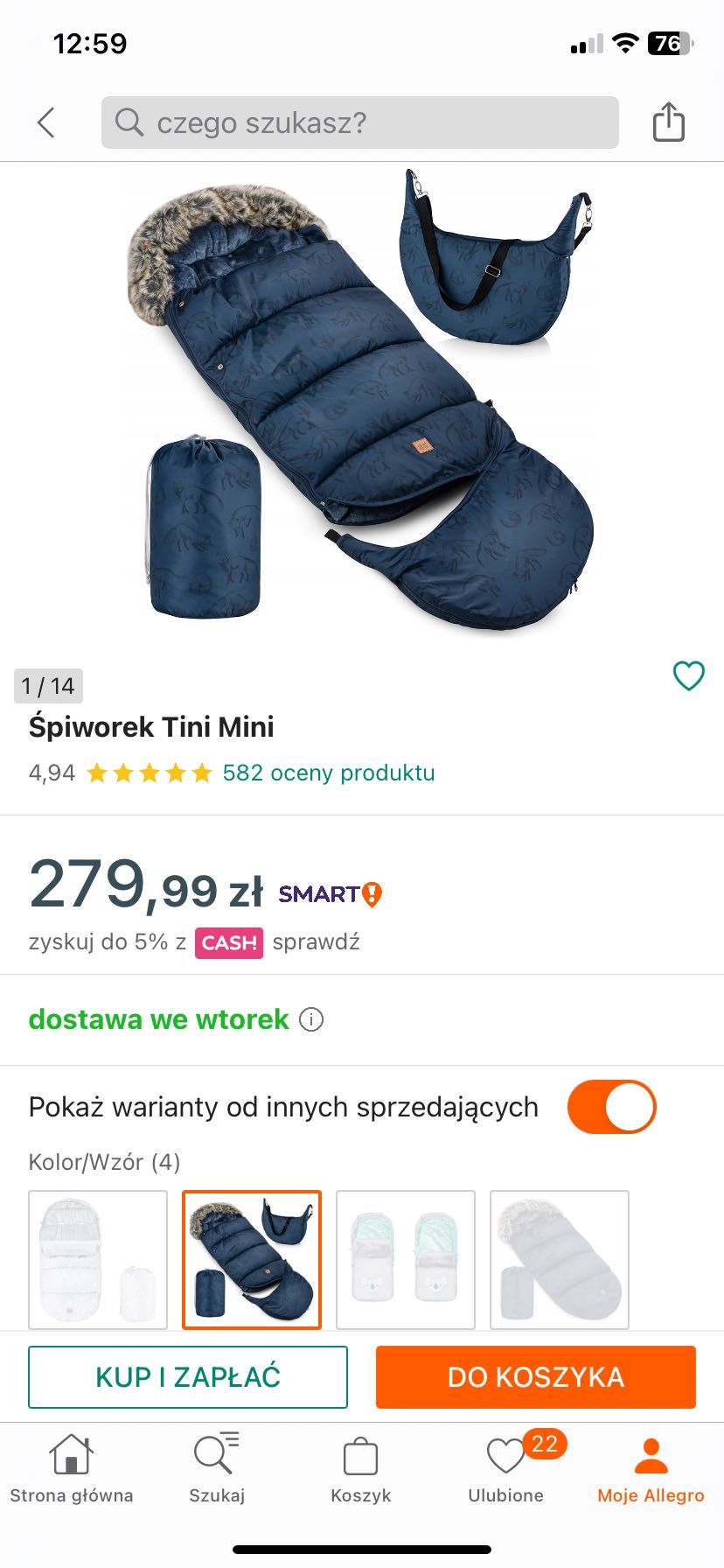 Śpiworek do wózka