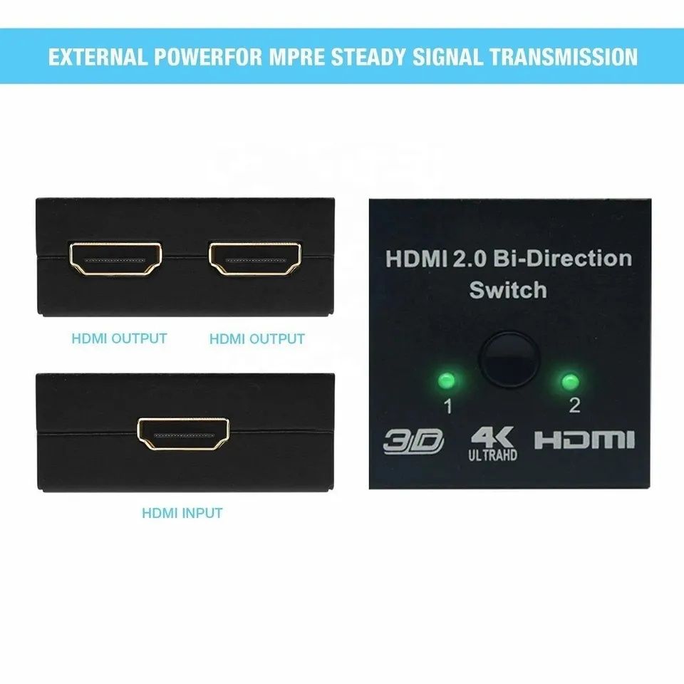 Splitter Switch hdmi bidirecional ultra HD 4k 60hz NOVO