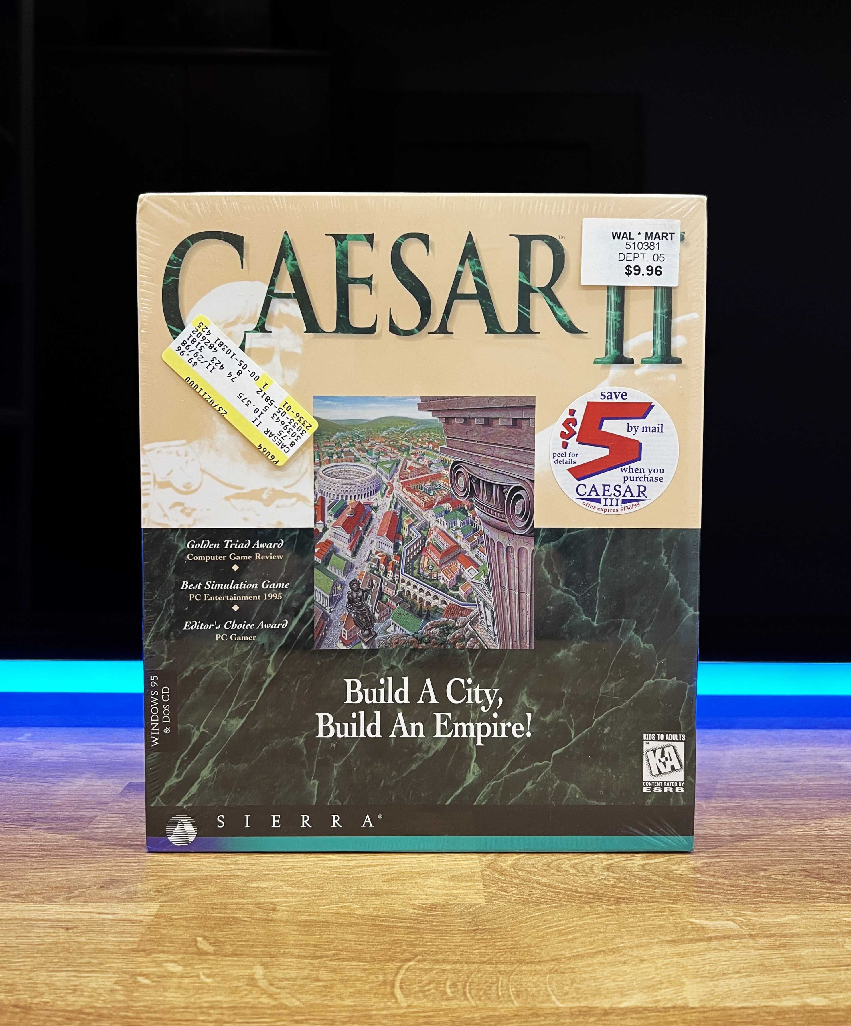 Caesar / Cezar II 2 (PC EN 1995) BIG BOX wydanie USA
