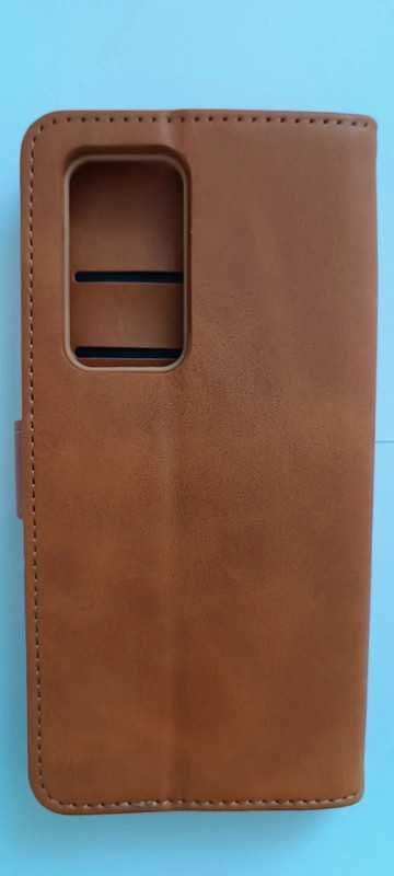 Etui z klapka do Huawei P40 Pro jasno brązowy