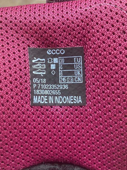 Ботинки Ecco зимние на девочку 39 размер