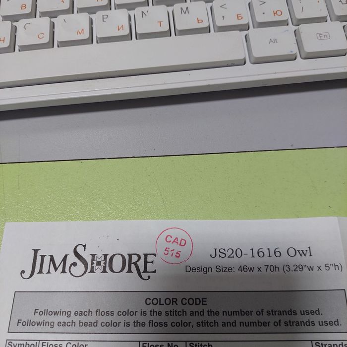 Продам залишки набору для вишивки від Jim Shore