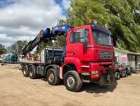 MAN TGA 8x8 HDS 22 TONY  MAN 8x8 żuraw HDS PM 65 Tonometrów energetyka