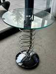 Chromowany stolik pomocnik Space Age Bauhaus Mega Design lata 70te Top