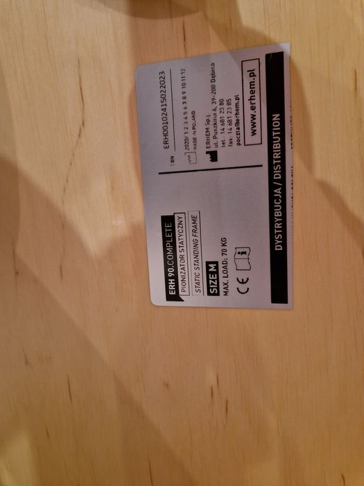 Pionizator, stolik rehabilitacyjny Erhem ERH-90