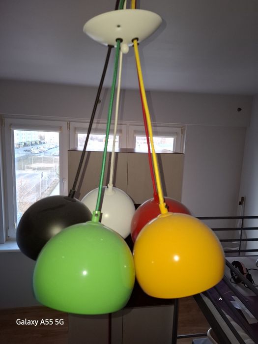 Lampa sufitowa / żyrandol kolorowe kule