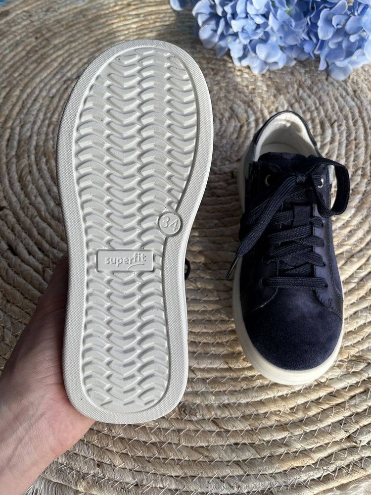 шкіряні кеди Superfit 34(22,5см) COSMO туфлі,кросівки для дівчинки