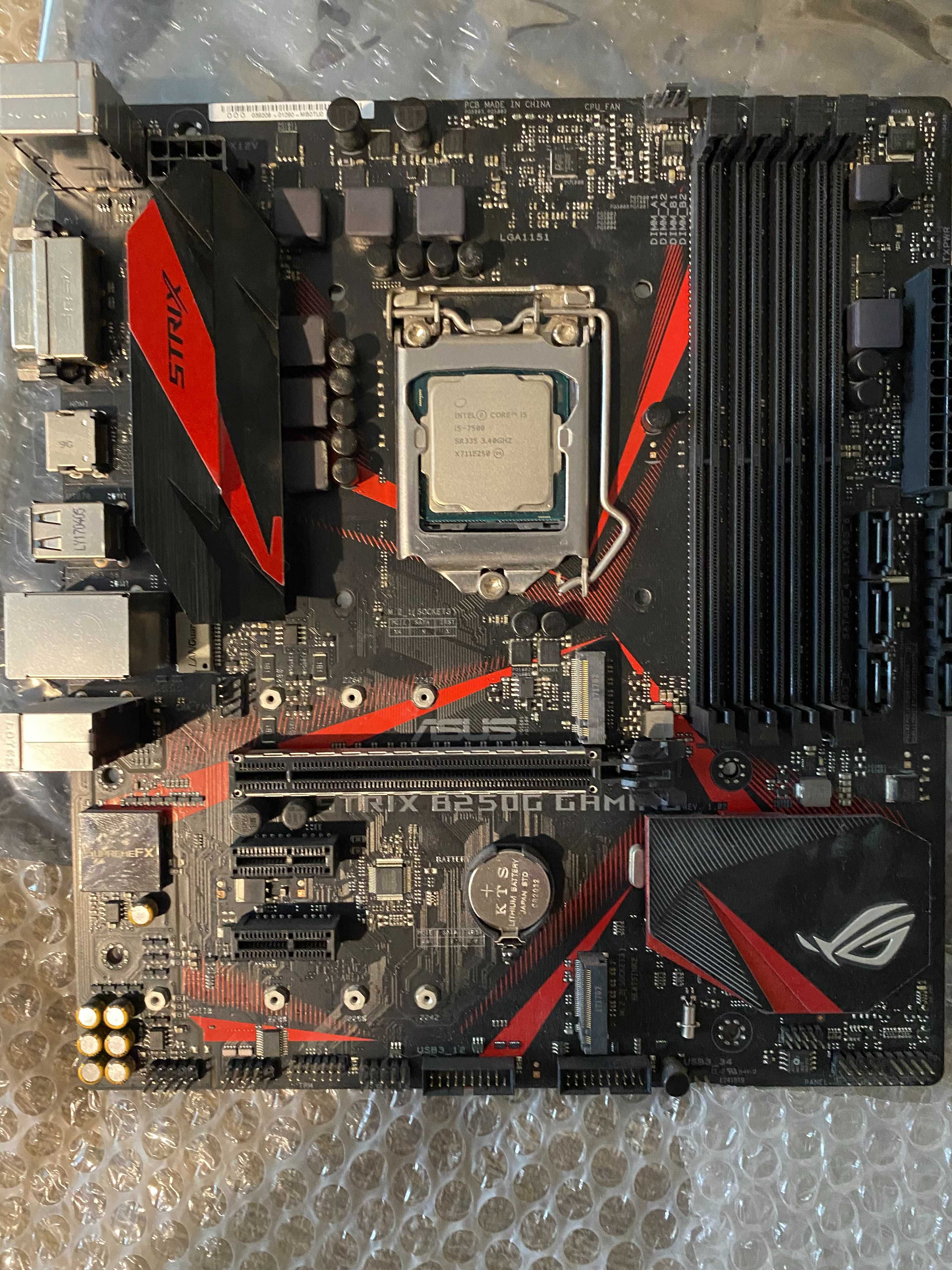 Asus Strix B250G Gaming (1151 v1) + Intel Core I5-7500 + DDR 4 16 Gb