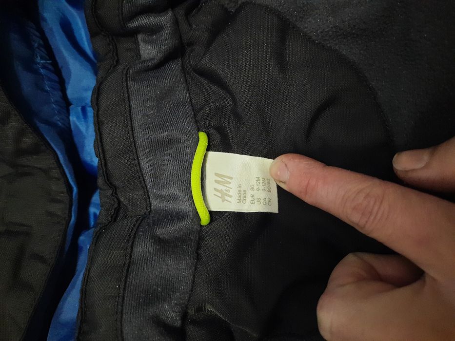 Дитячий зимовий комбінезон 80 86 H&M