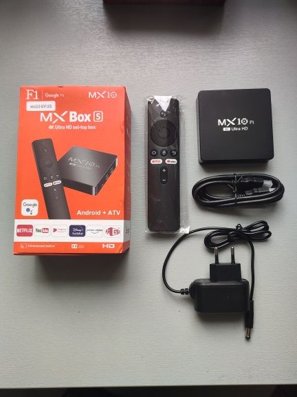 Смарт ТВ приставка MX10 F1 2/16gb Xiaomi аналог TV Box Android 13 +гол
