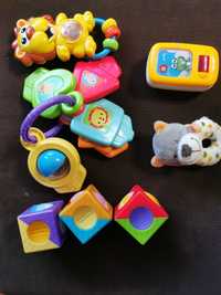 Zabawki niemowlęce Fisher Price i inne