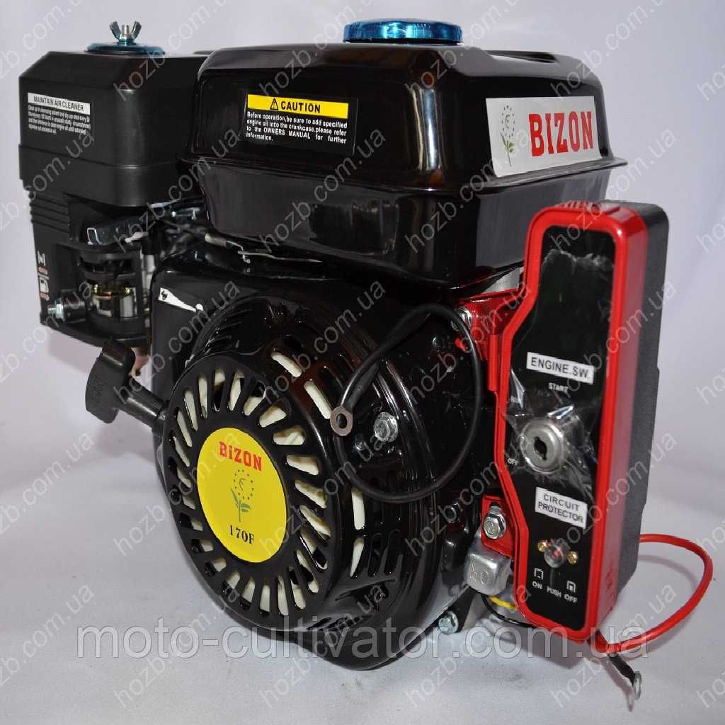 Двигатель бензиновый Бизон GX-220 170FE 7.5 л.с с электростартером