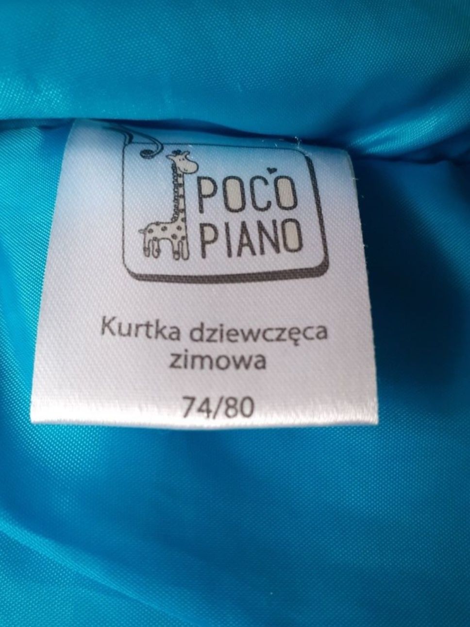 Kurtka narciarska 74/80 sportowa zimowa Poco Piano