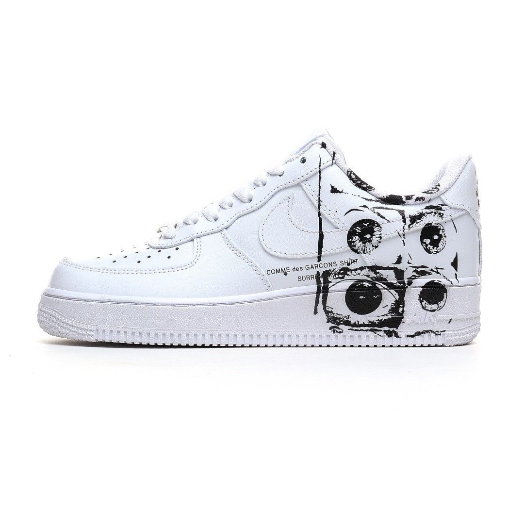 Кросівки nike air force 1 supreme CDG білі
