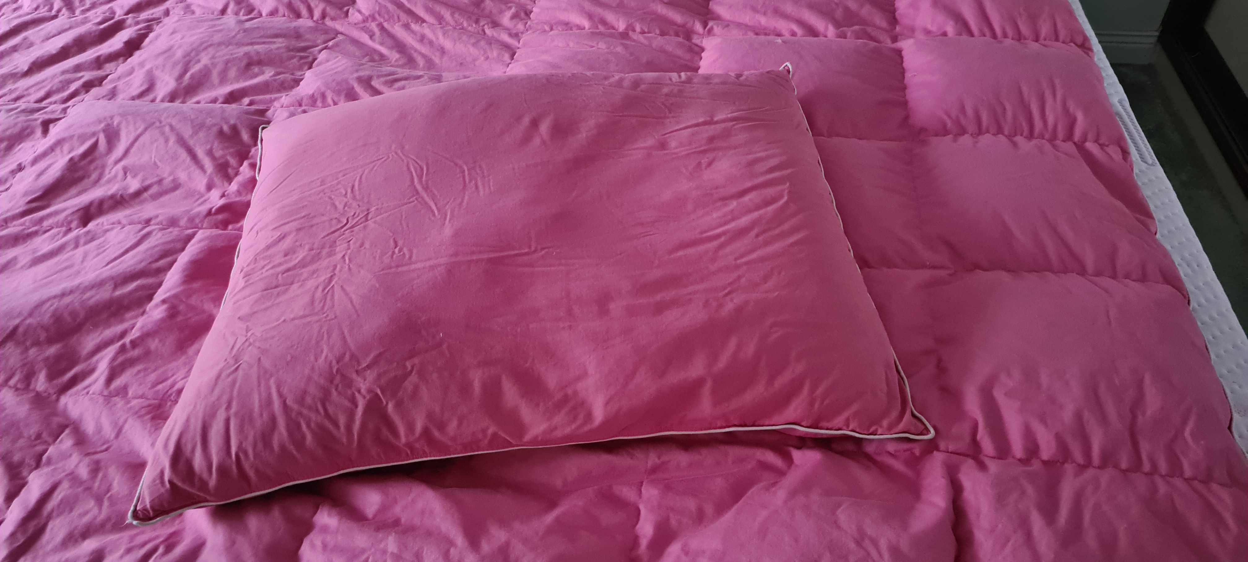Komplet koldra puch pierze 200x220 cm i poduszka puch pierze 70x80 cm