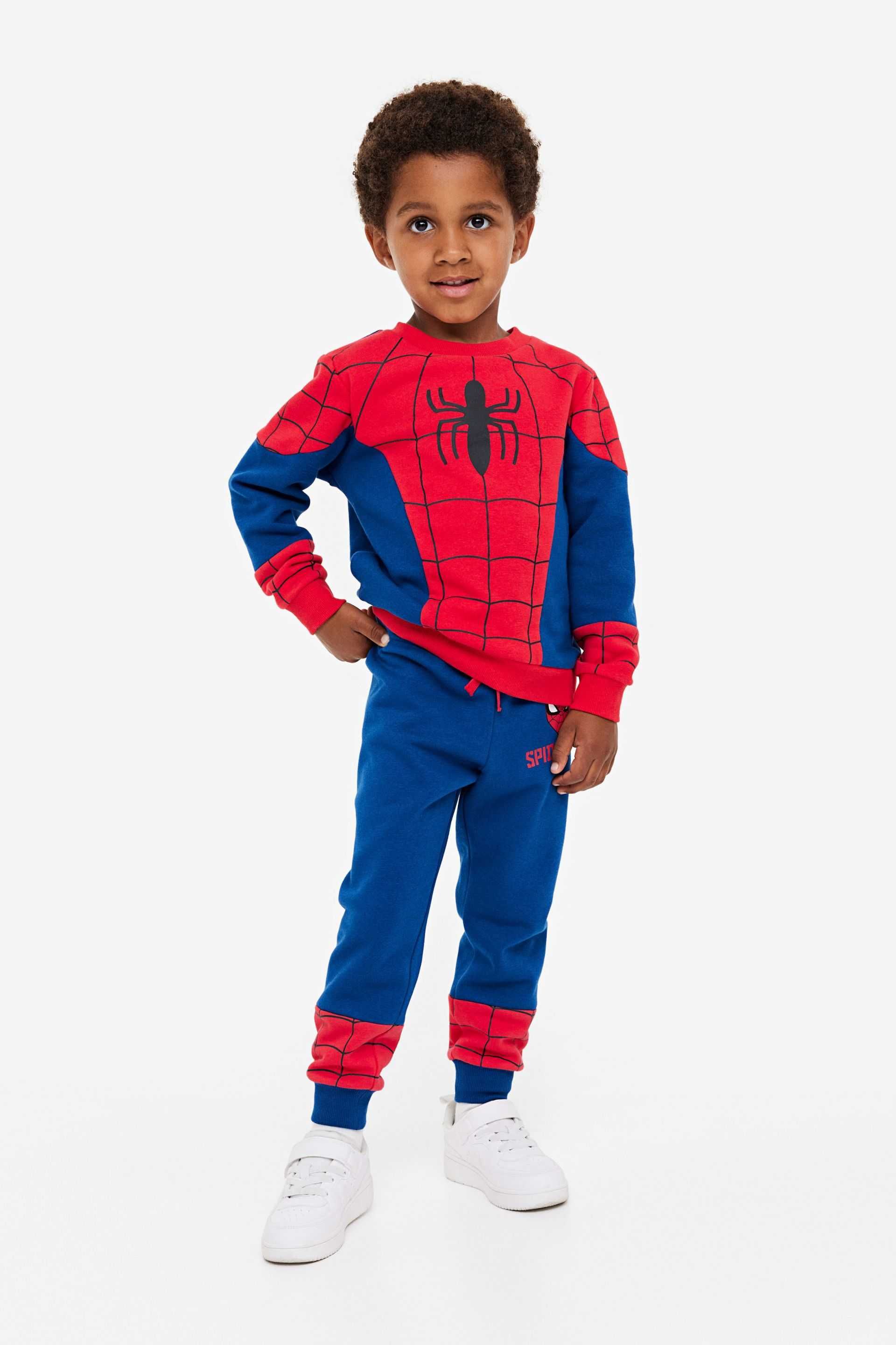 3 w1 Dres spodnie+bluza+ t-shirt H&M 134/140 cm Marvel Spider man