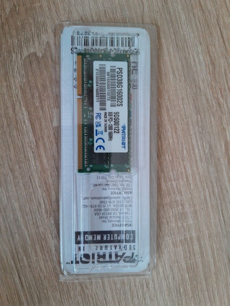 Оперативка для ноутбука DDR3 8gb