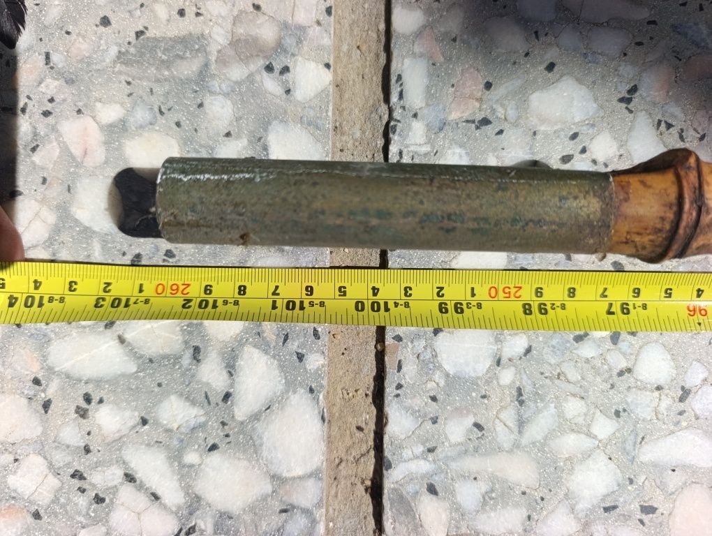 Cana de bambu de pesca vintage