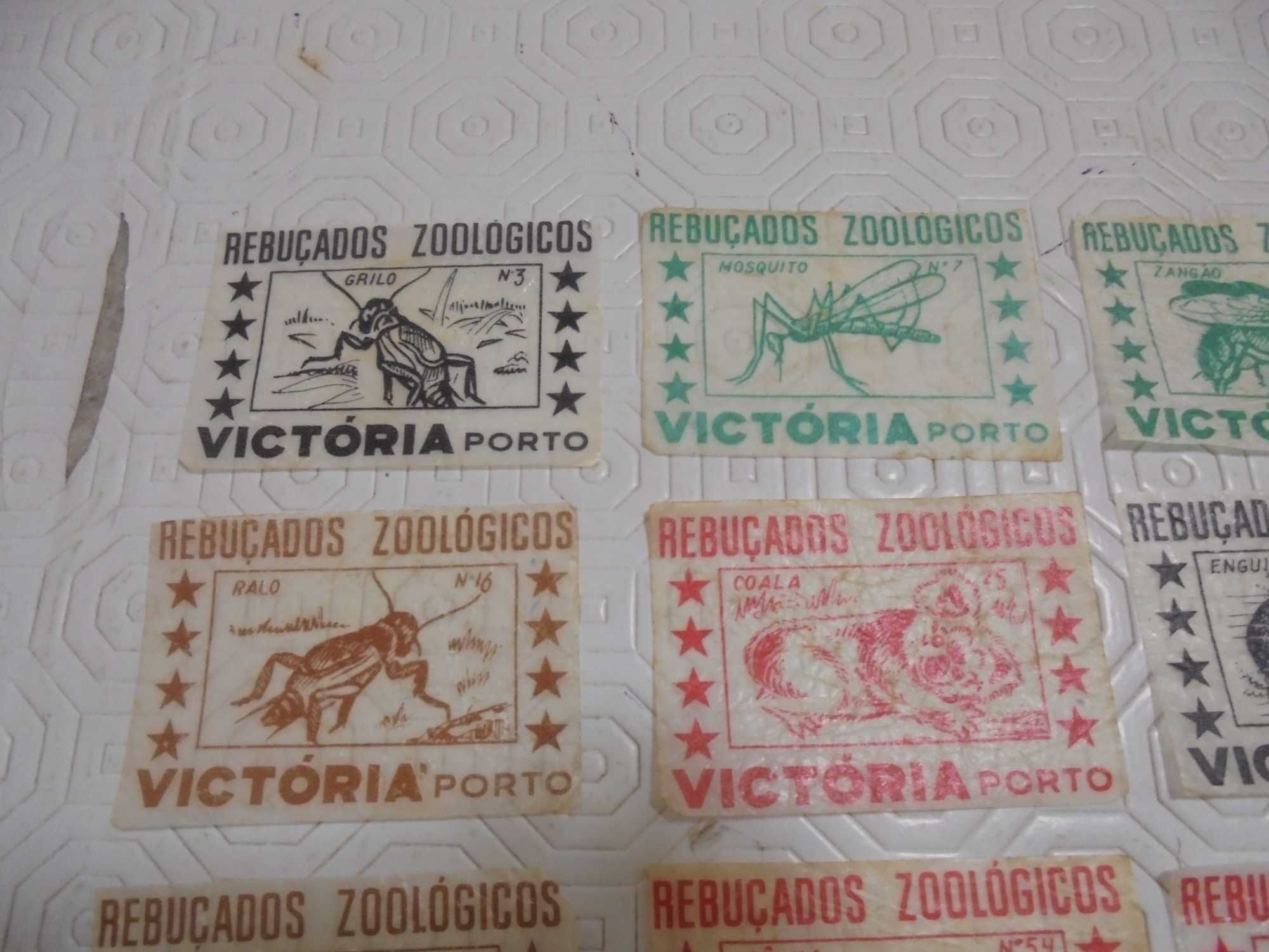 24 cromos Rebuçados Vitória Zoológicos anos 60