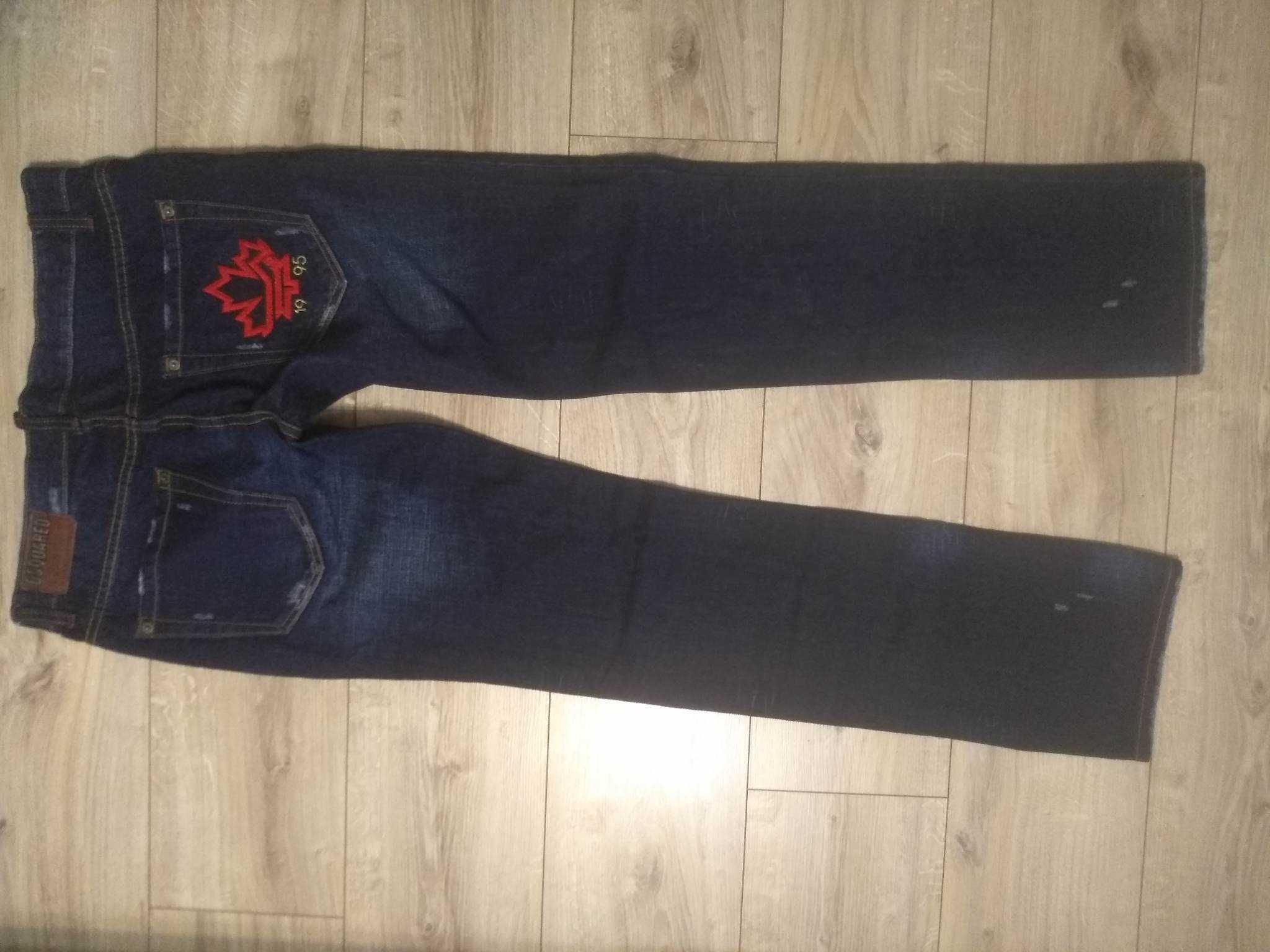 Dsquared spodnie jeansowe size 34 biodrówki