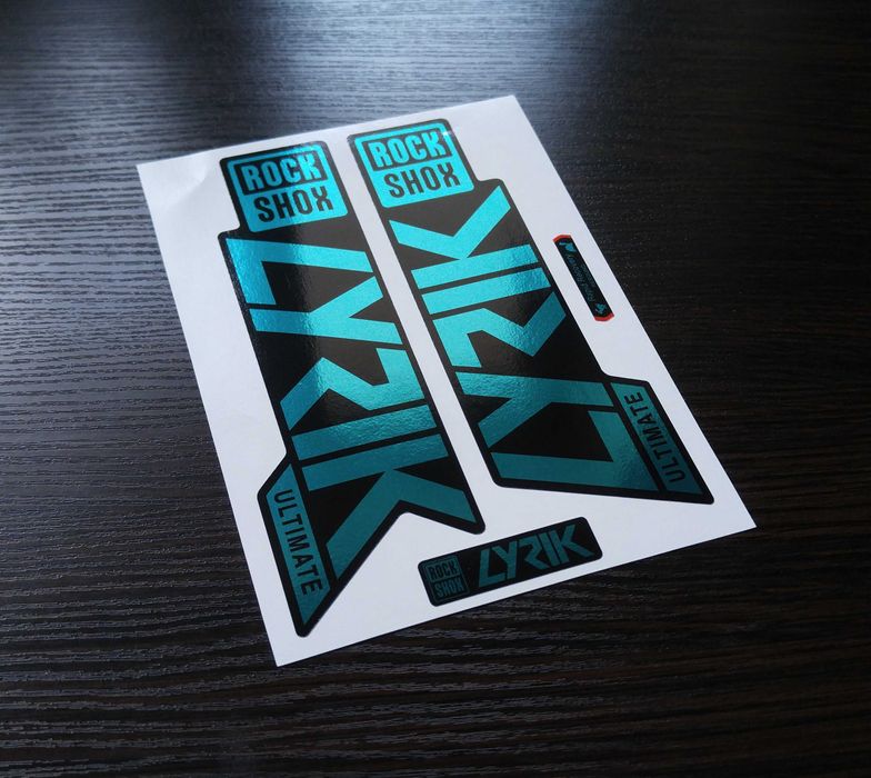 Наклейки для вилка Rock shox Lyrik. Разных годов.