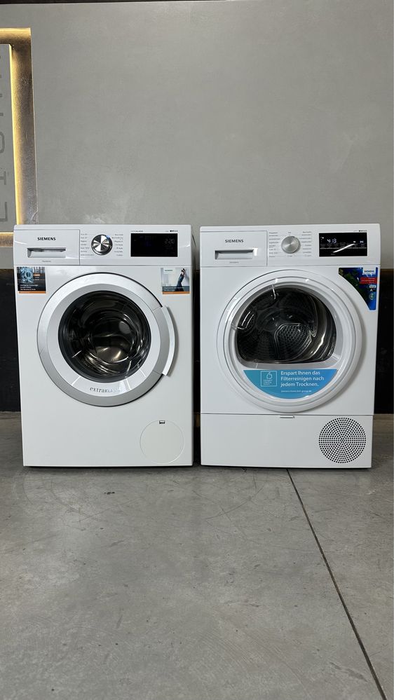 Комплект пральна та сушильна машини Siemens WM14T690. I-Dos