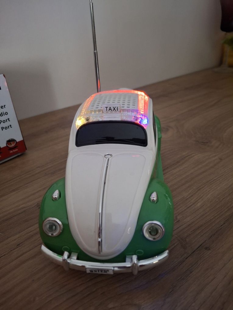 Mini garbusek VW  Głośnik ,radio ,wejście USB