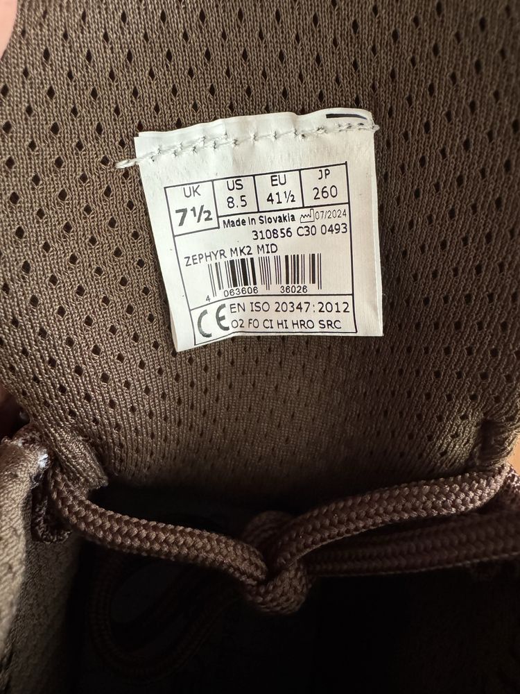 Lowa ZEPHYR MK2 mid dark brown  41 1/2