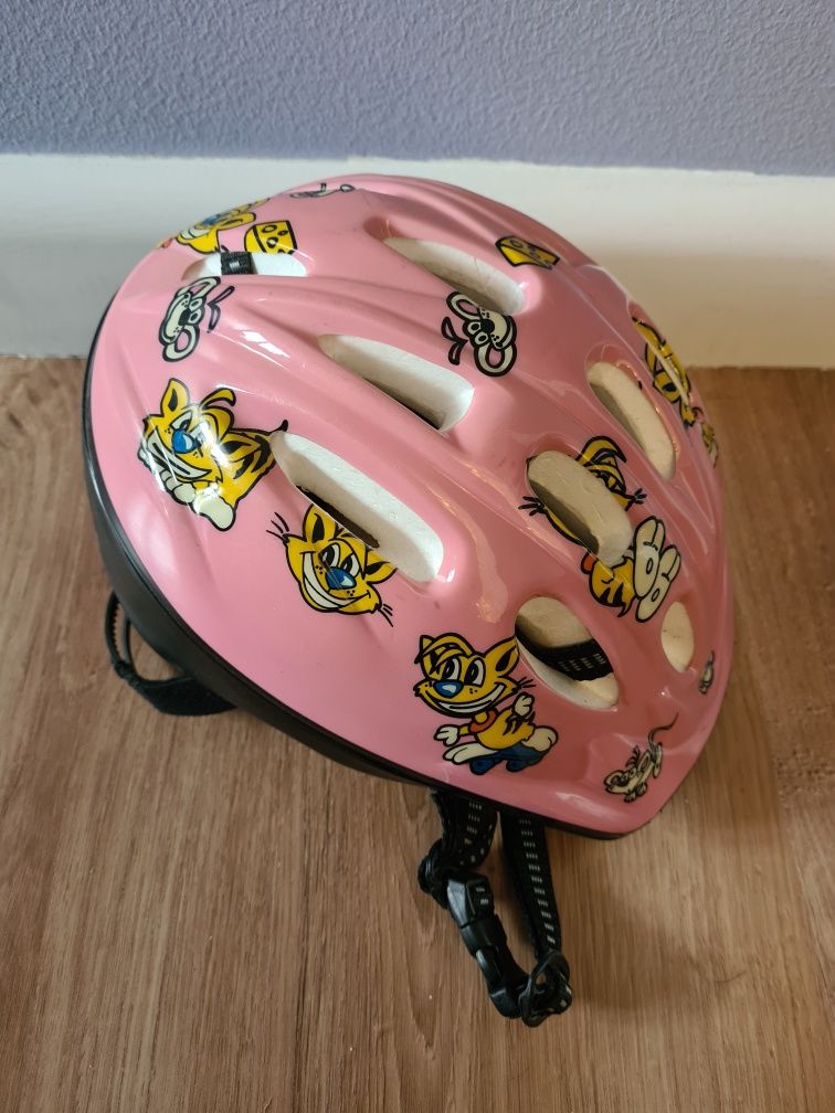 Kask rowerowy dziewczęcy rozmiar S