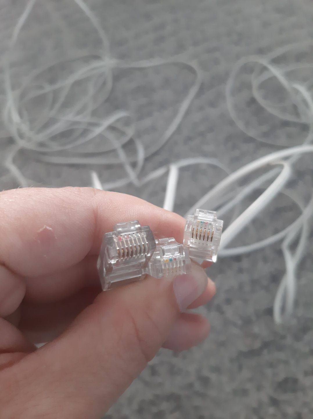 Kabel telefoniczny RJ11 podwójny łączący z końcówkami 3m 5m modem