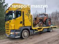 Transport maszyn rolniczych budowlanych łodzi itp