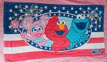 Toalha de praia infantil Sesame Place