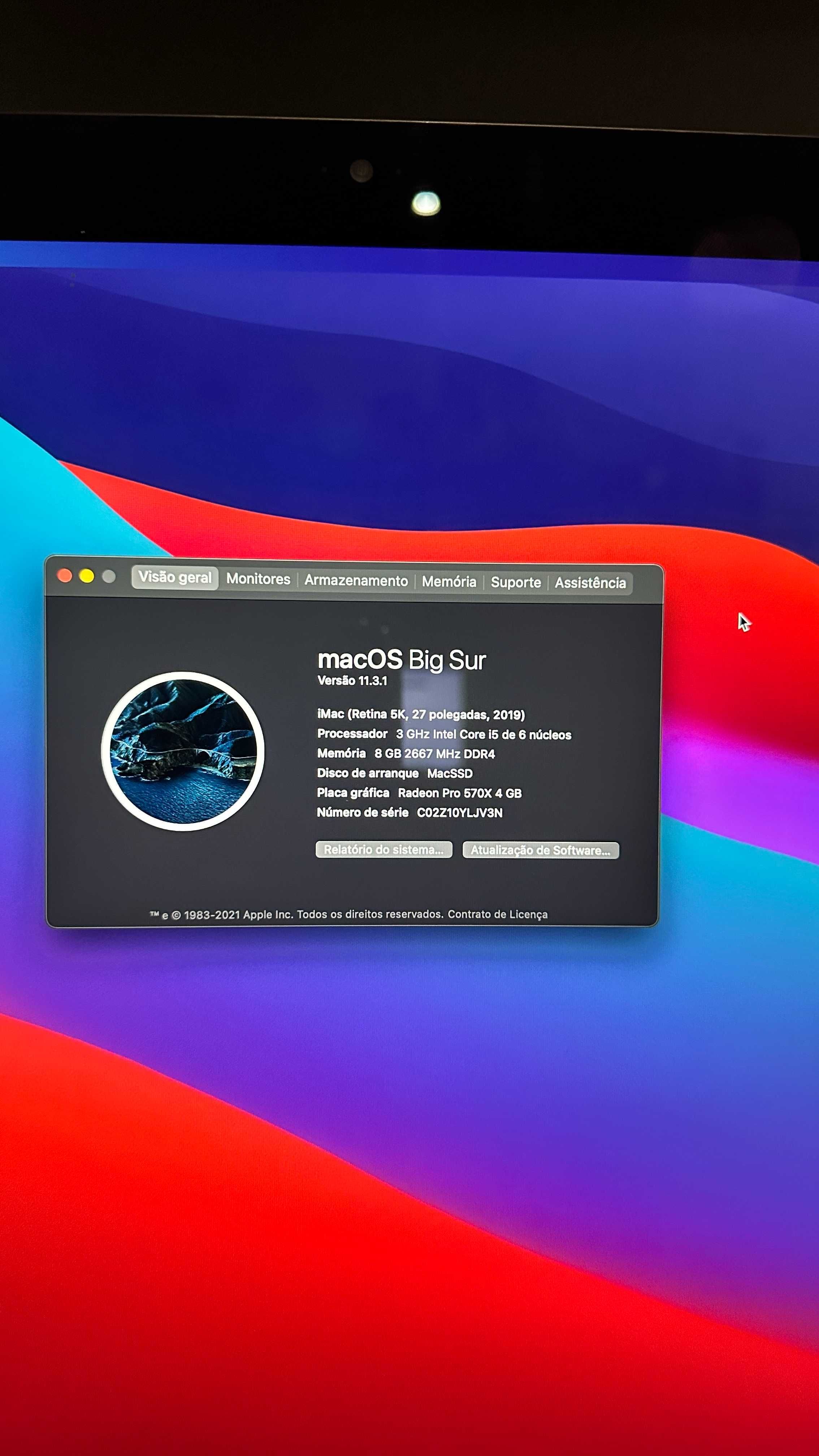 iMac (Retina 5K, 27 polegadas, 2019)