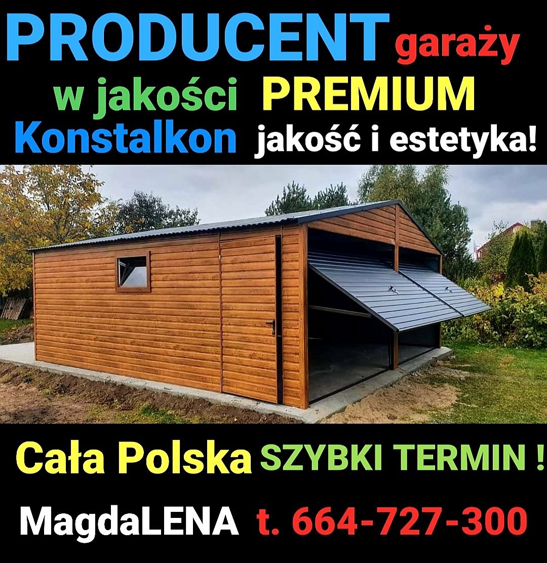 Garaż blaszany 3x5 1 gat montaż  Gratis! SZYBKI TERMIN Cała Polska !